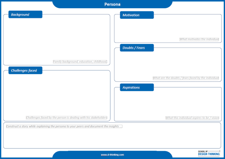 Persona tool template